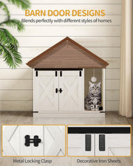 Hzuaneri carpeted-inside-litter-box reduces litter scatter and keeps interior tidy