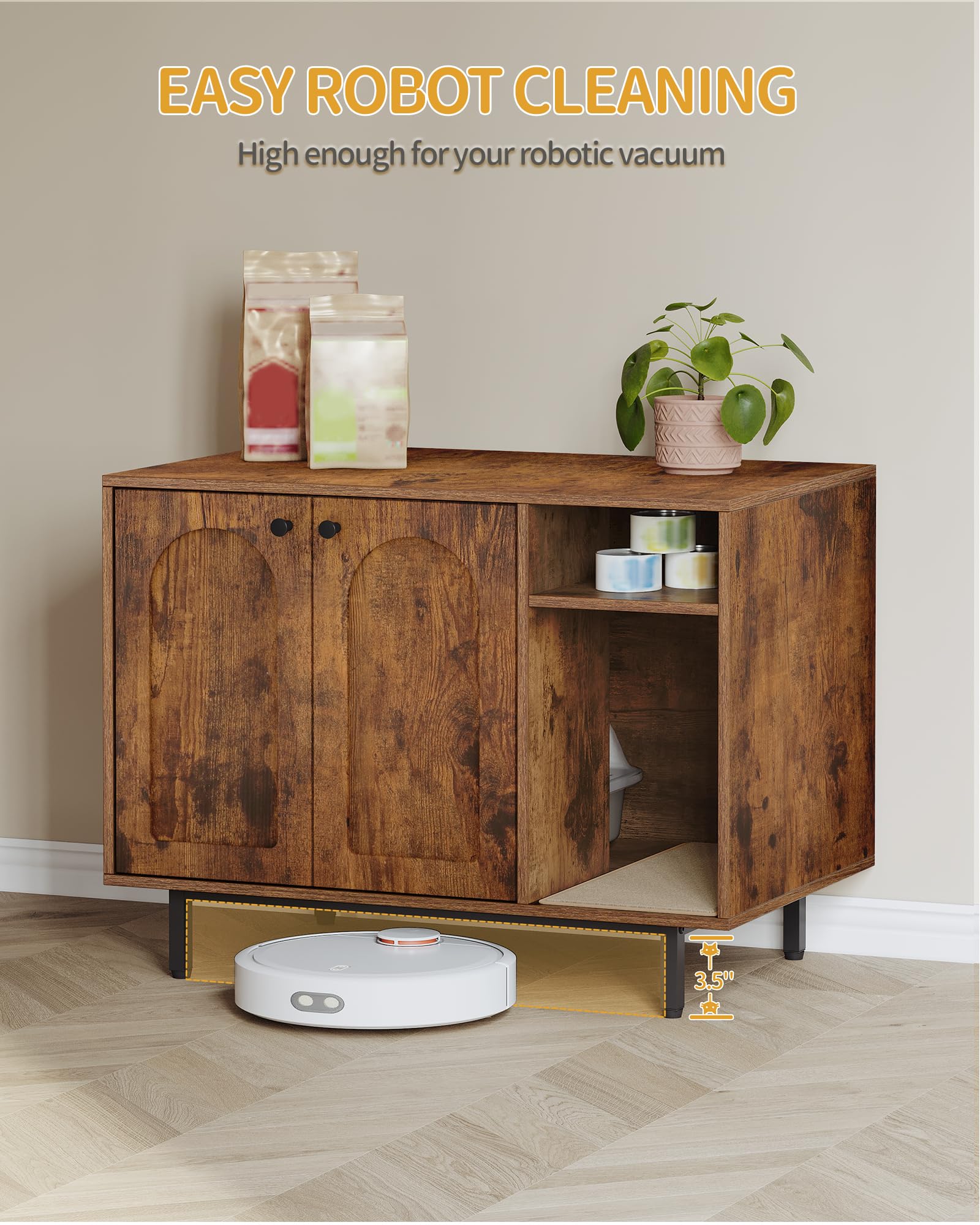 Hzuaneri wood-grain detail image highlights durable particleboard and metal frame.