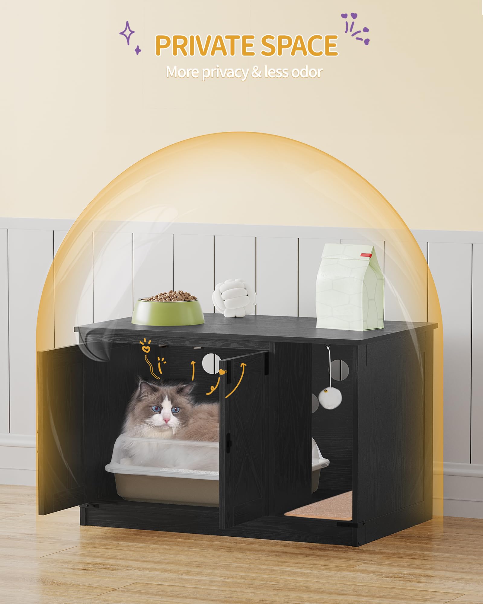 Hzuaneri cat scratching ball with bell for playful enrichment
