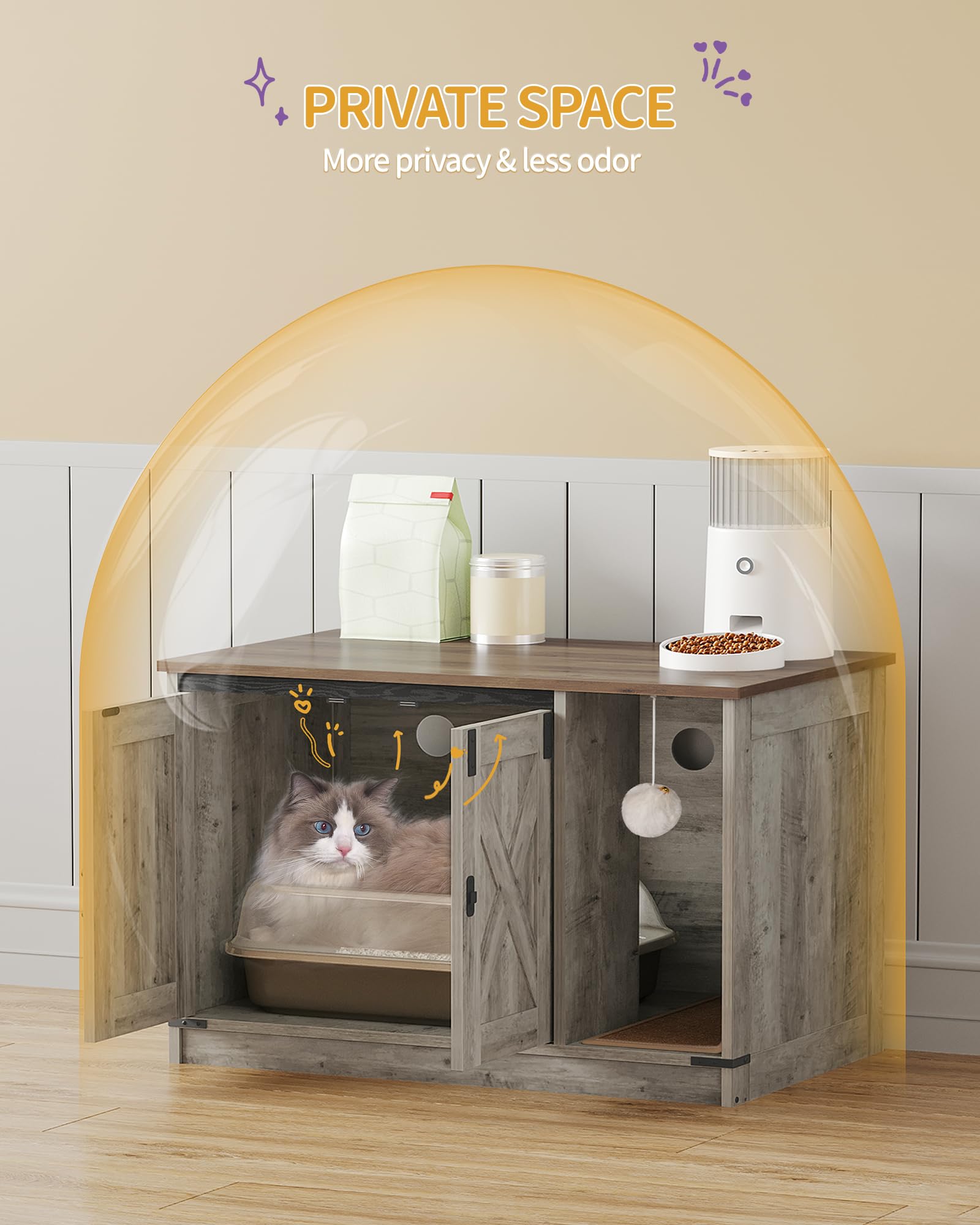 Hzuaneri cat scratching ball with bell for playful enrichment
