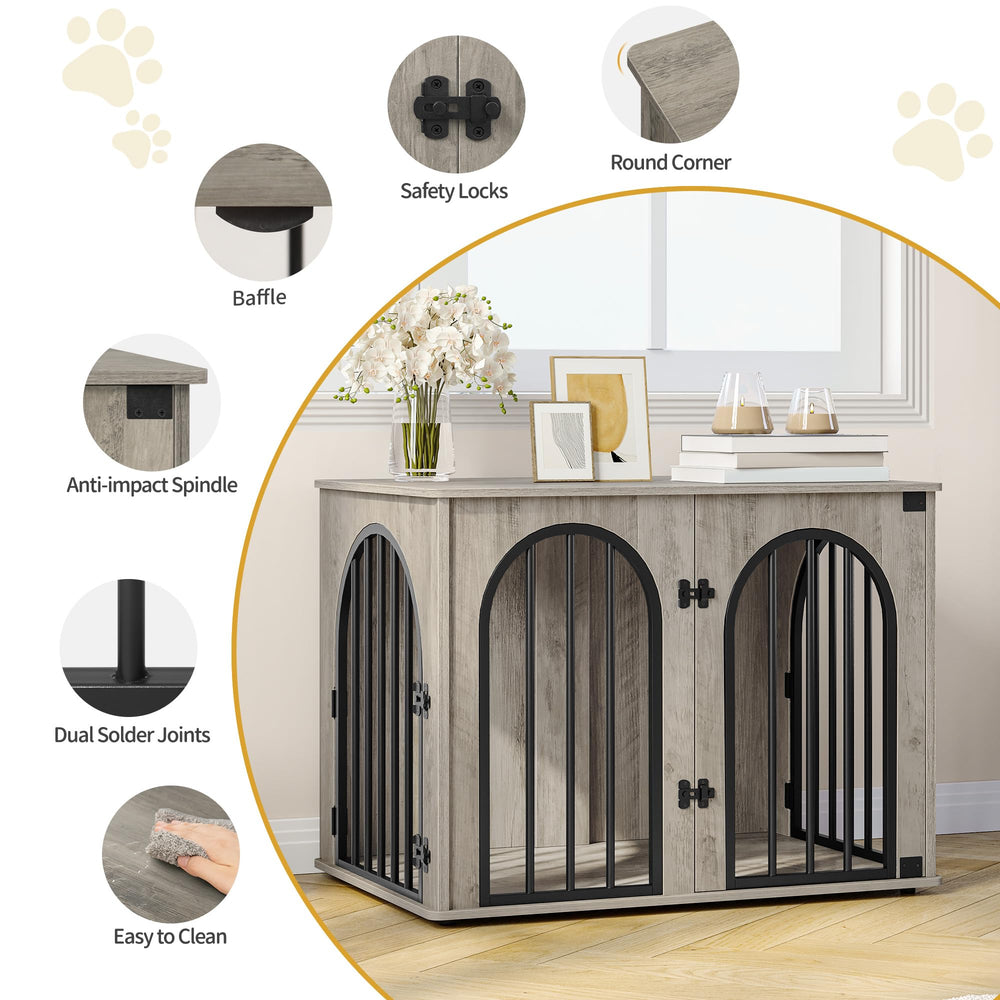 Hzuaneri decorative pet cage in living room doubles as stylish end table.
