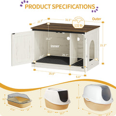 Hzuaneri hidden litter box furniture surface shows a tidy living room appeal.