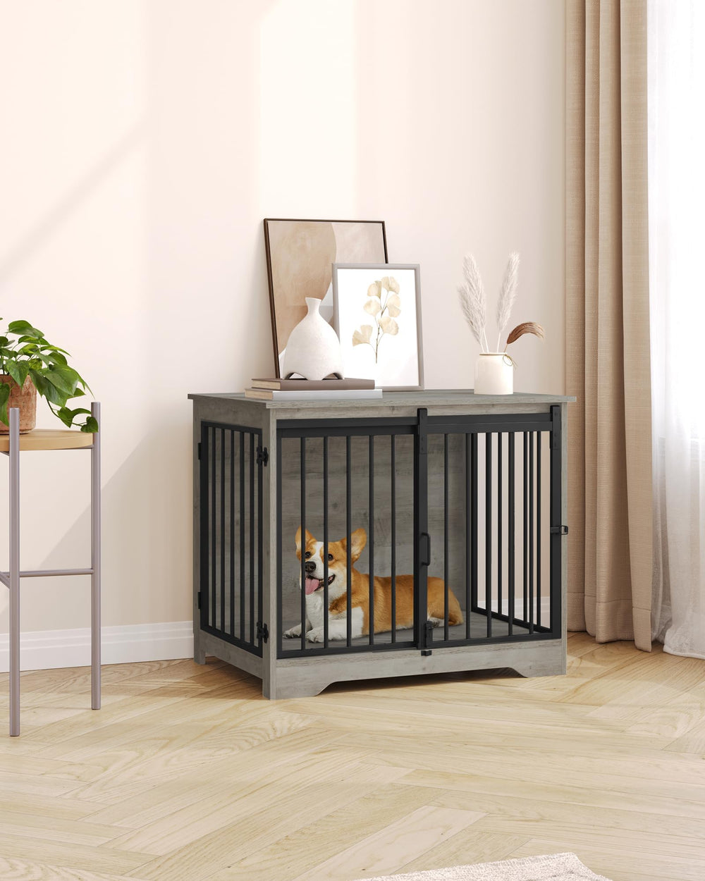 Hzuaneri interior dimensions 29.3L x 19W x 22.6H for small dogs.