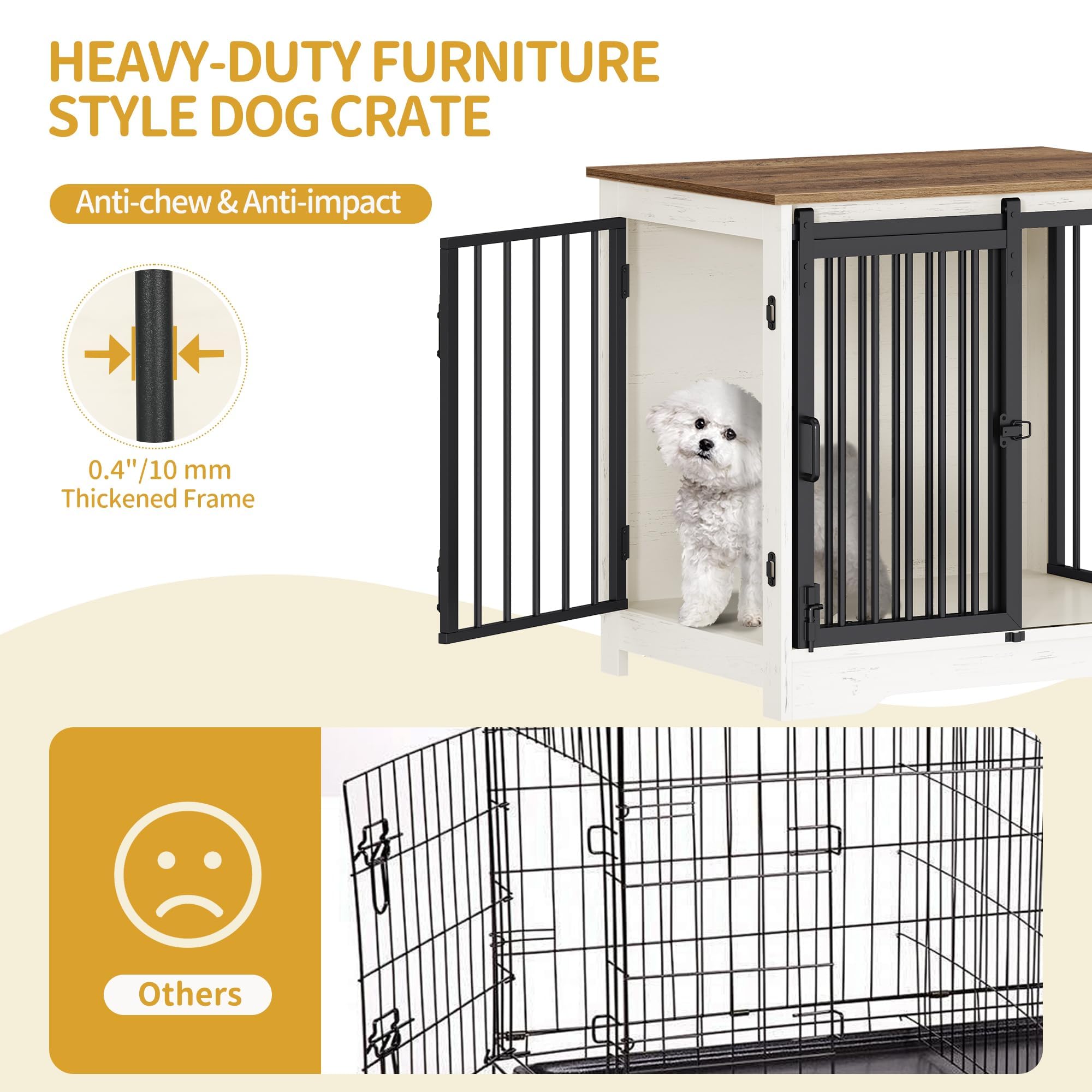 Hzuaneri two-door entry locks ease access while securing small dogs.