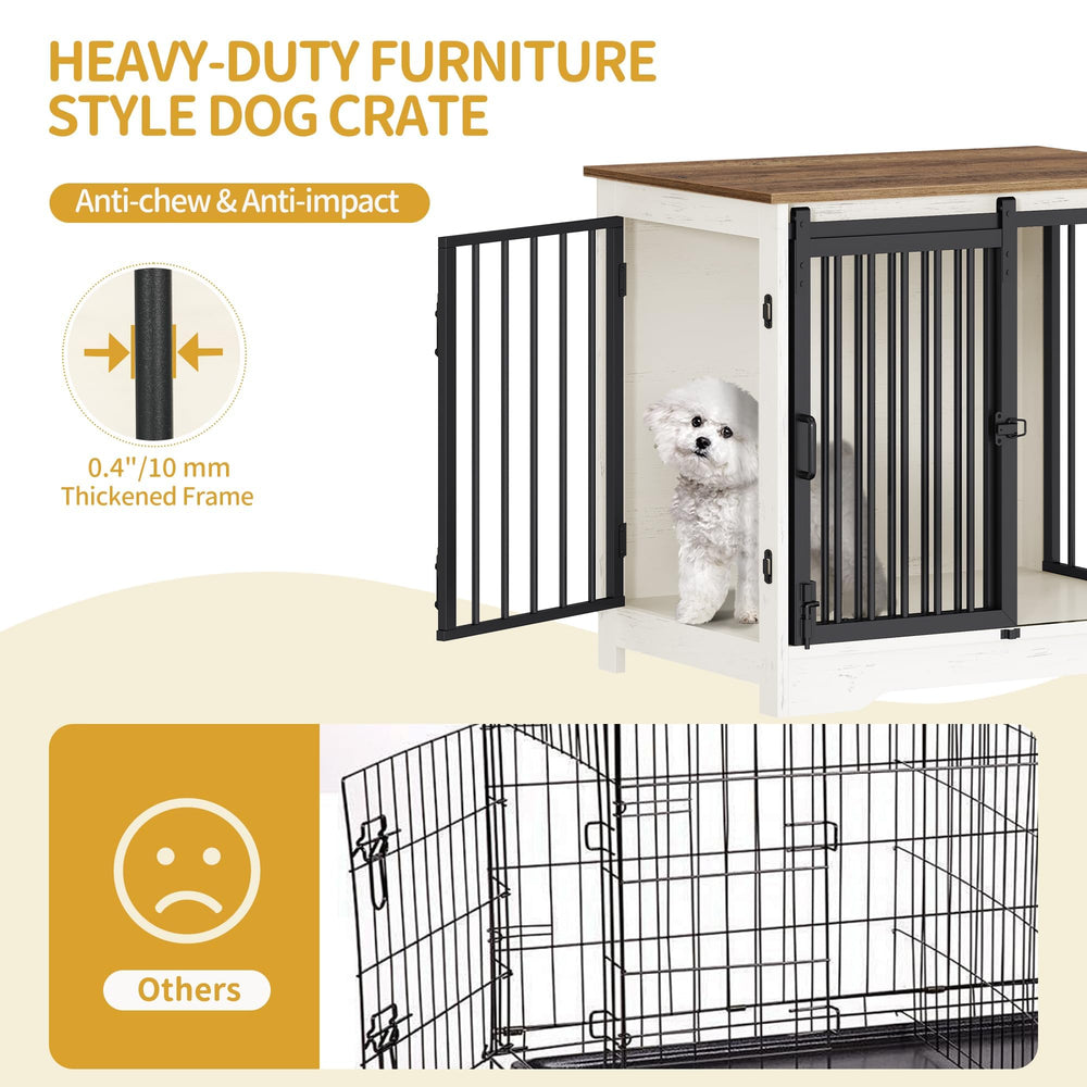 Hzuaneri two-door entry locks ease access while securing small dogs.