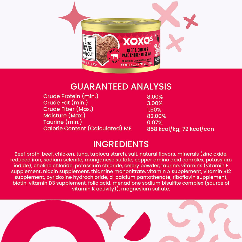 i and love and you xoxos wet cat food filler-free ingredients emphasize cleaner meals