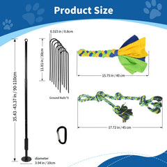 IAIGOGO ground stake stability ensures secure setup during tug sessions.