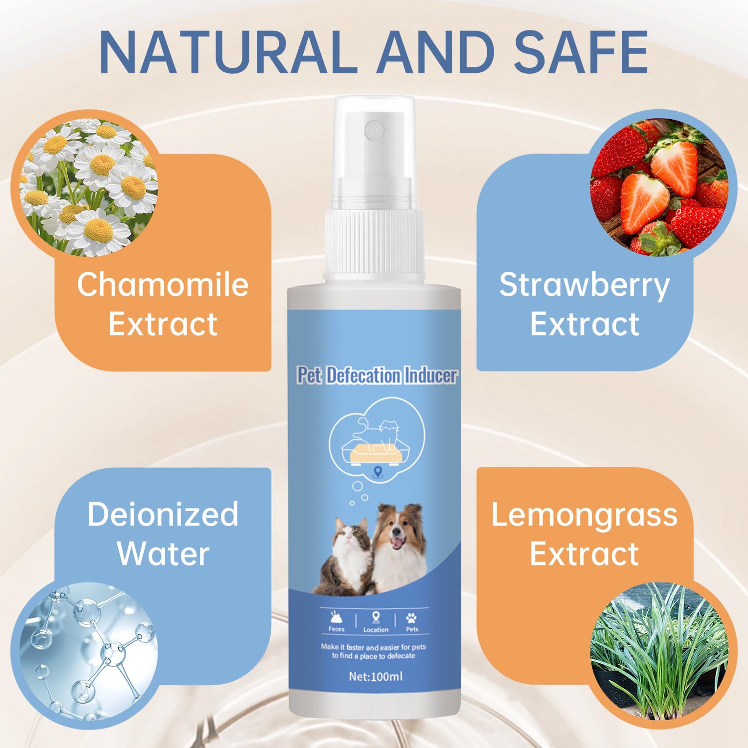 iALTERLL Potty Training Spray in crate shows targeted training use.
