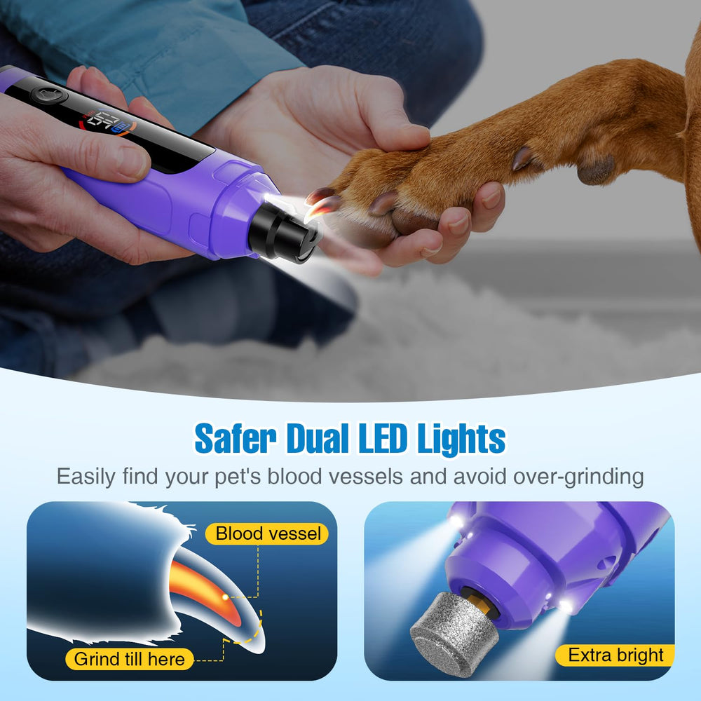 ianciu dog nail grinder 6 speeds 3 ports for different nail sizes