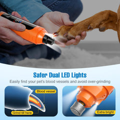ianciu dog nail grinder rechargeable cordless design enables hassle-free trimming anywhere