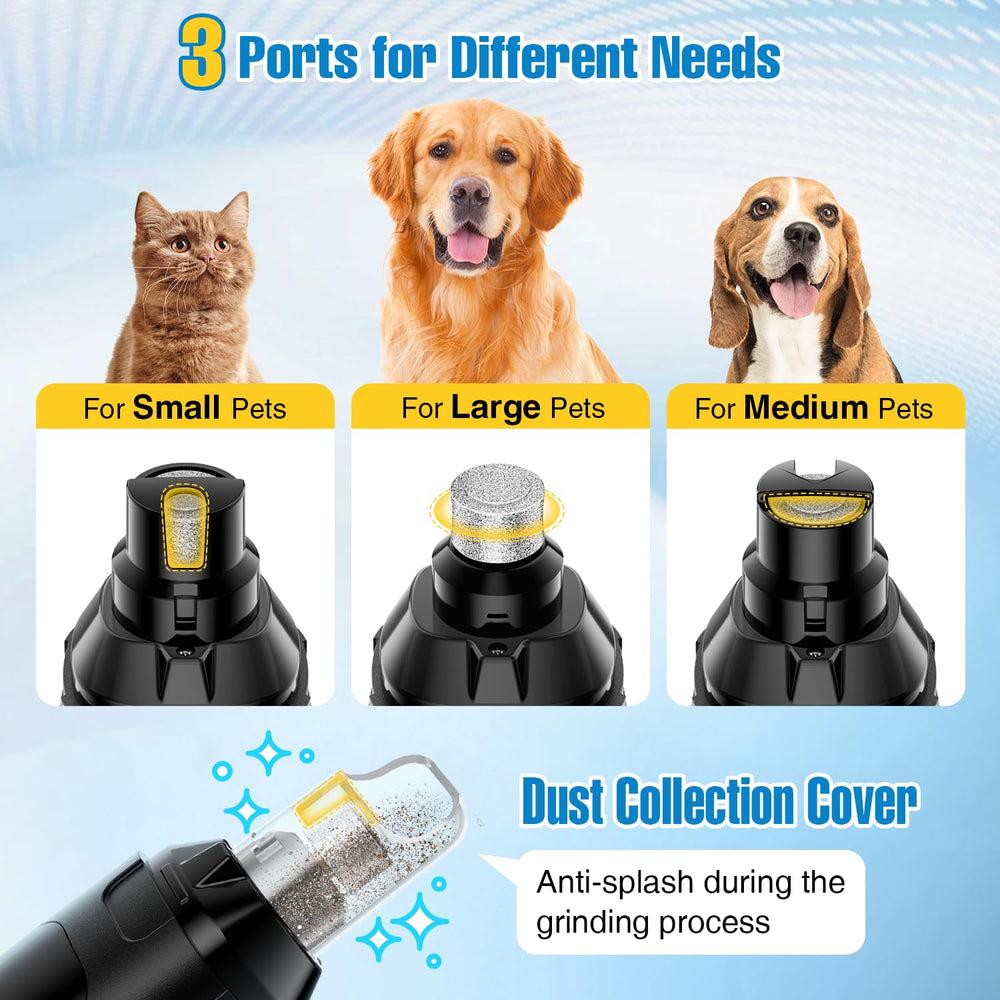 ianciu nail grinder quiet low-vibration design reduces pet stress during grooming