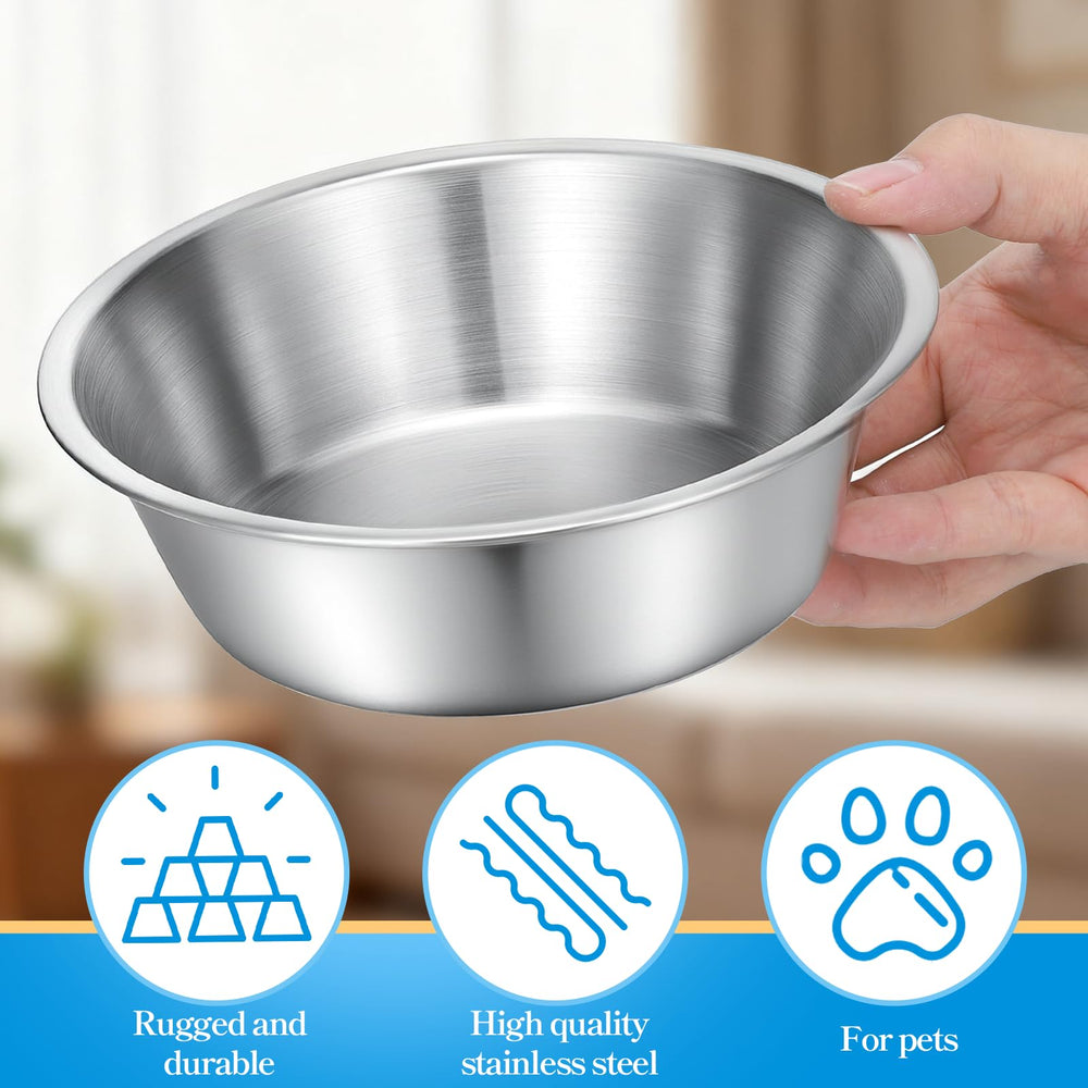 IANFAN durable stainless steel bowls resist rust for long-lasting use.