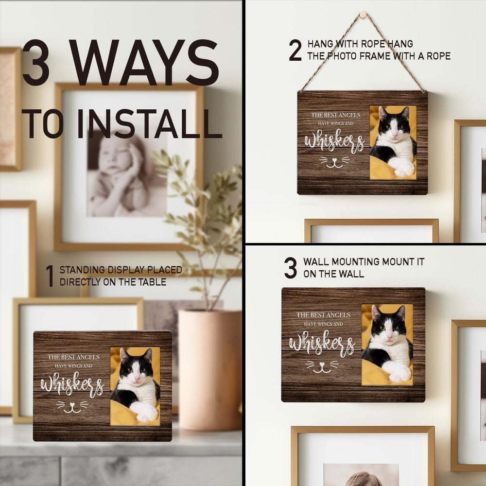 IAXIC Pet Memorial Frame clear front preserves photos with simple viewing during daily rituals.
