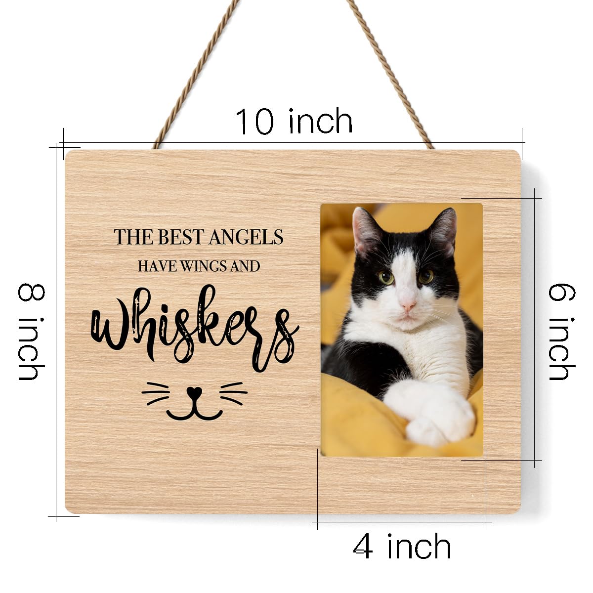 IAXIC Pet Memorial Frame desk display with clear front preserves photos.
