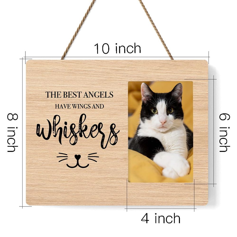 IAXIC Pet Memorial Frame desk display with clear front preserves photos.