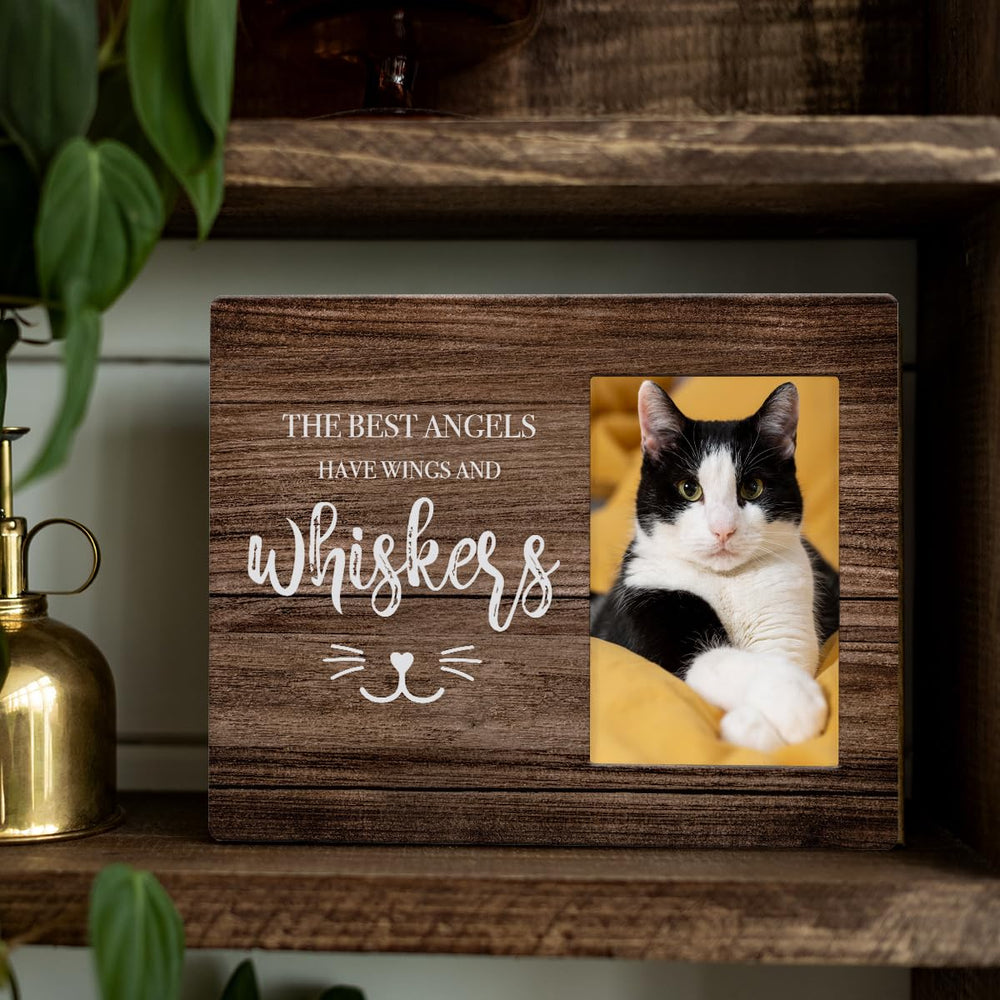 IAXIC Pet Memorial Frame desk stand presentation supports temporary or permanent remembrance on surfaces.
