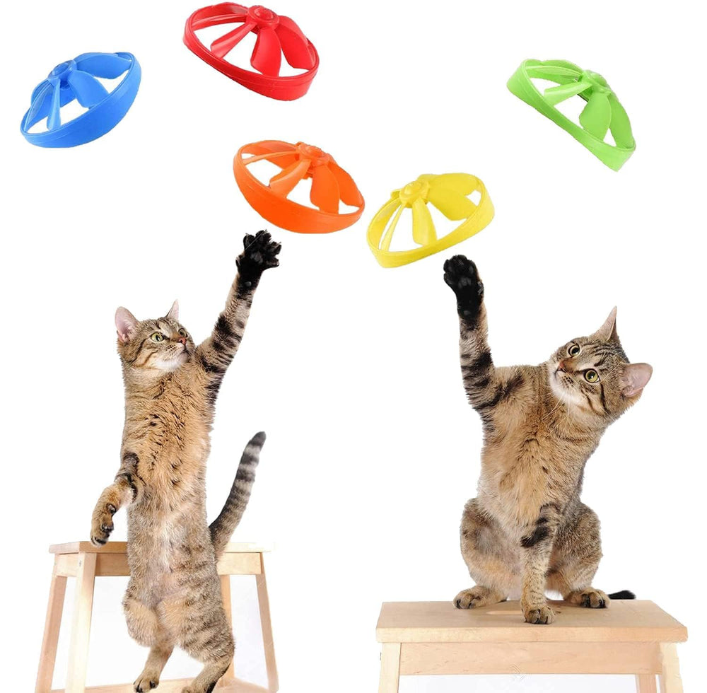 IAXSEE cat fetch toy launchers three varied play options