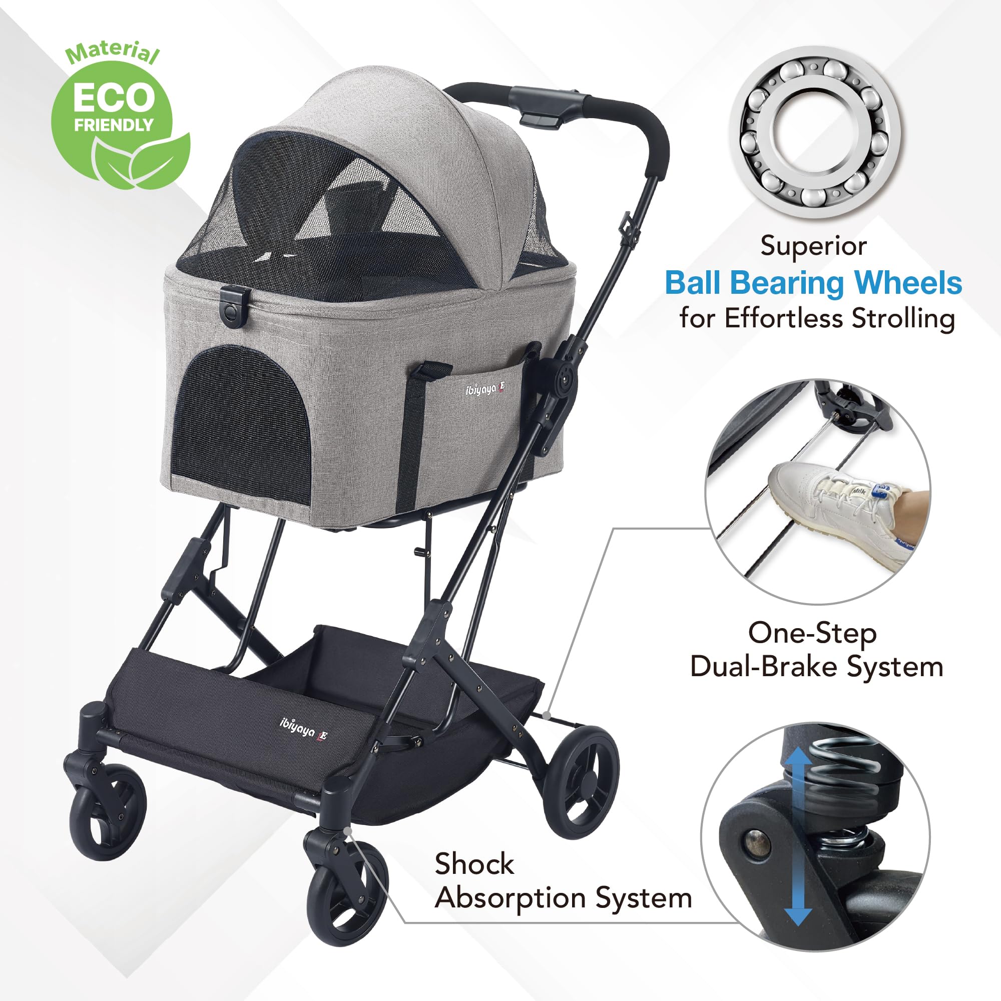 ibiyaya travois-detachable-carrier enables quick stroller-to-carrier transitions