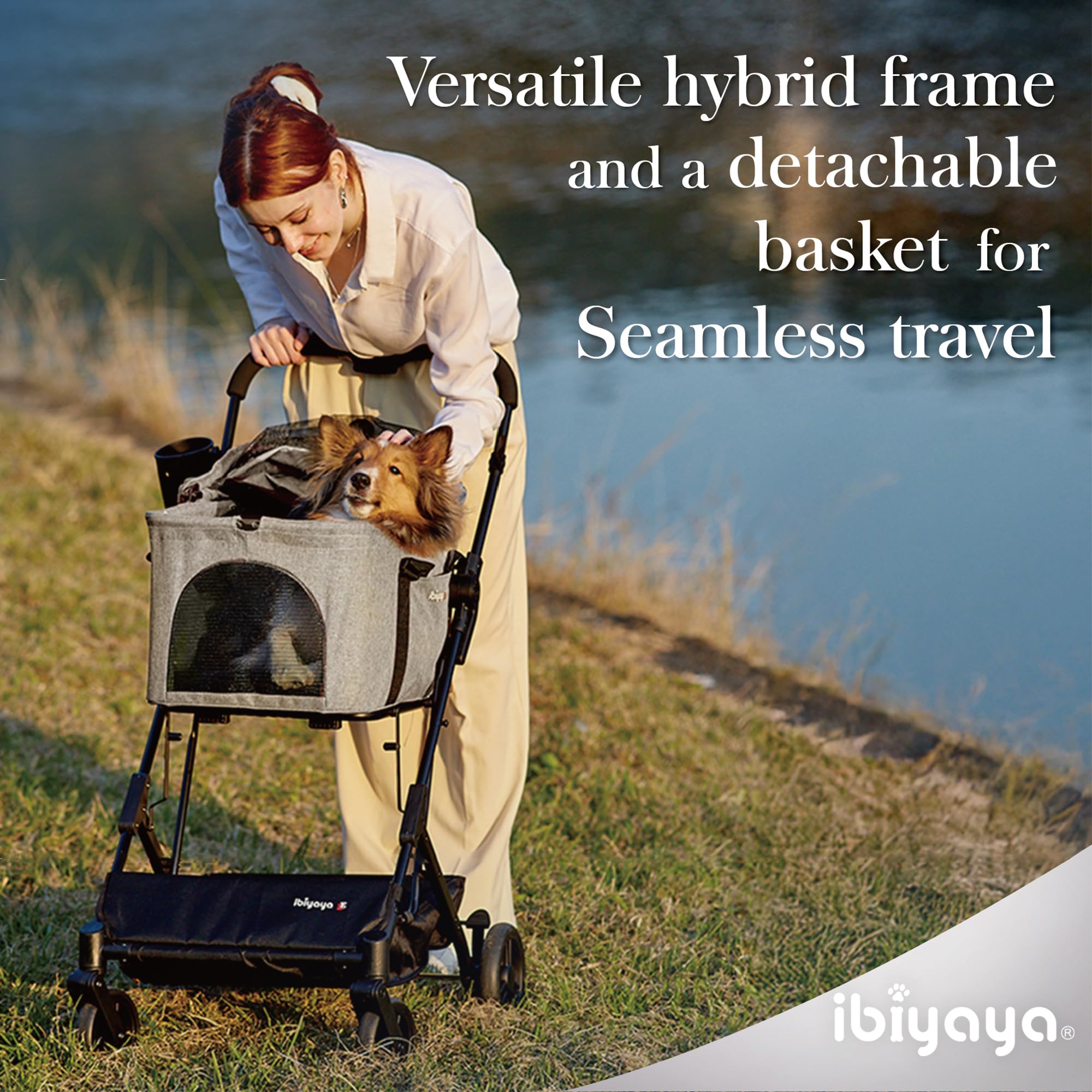 ibiyaya travois-dual-brakes provide secure stopping on varied surfaces
