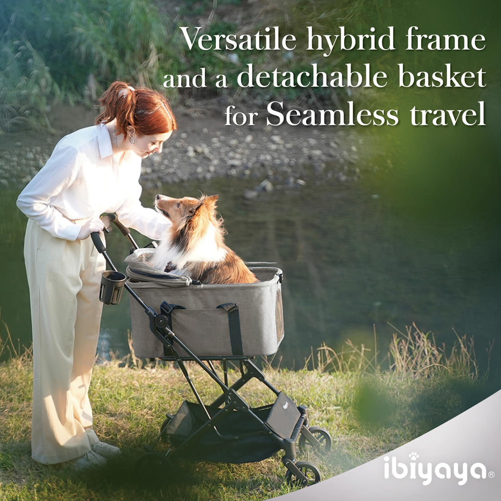 ibiyaya travois-pet-pad-fan-option supports pet comfort during rides
