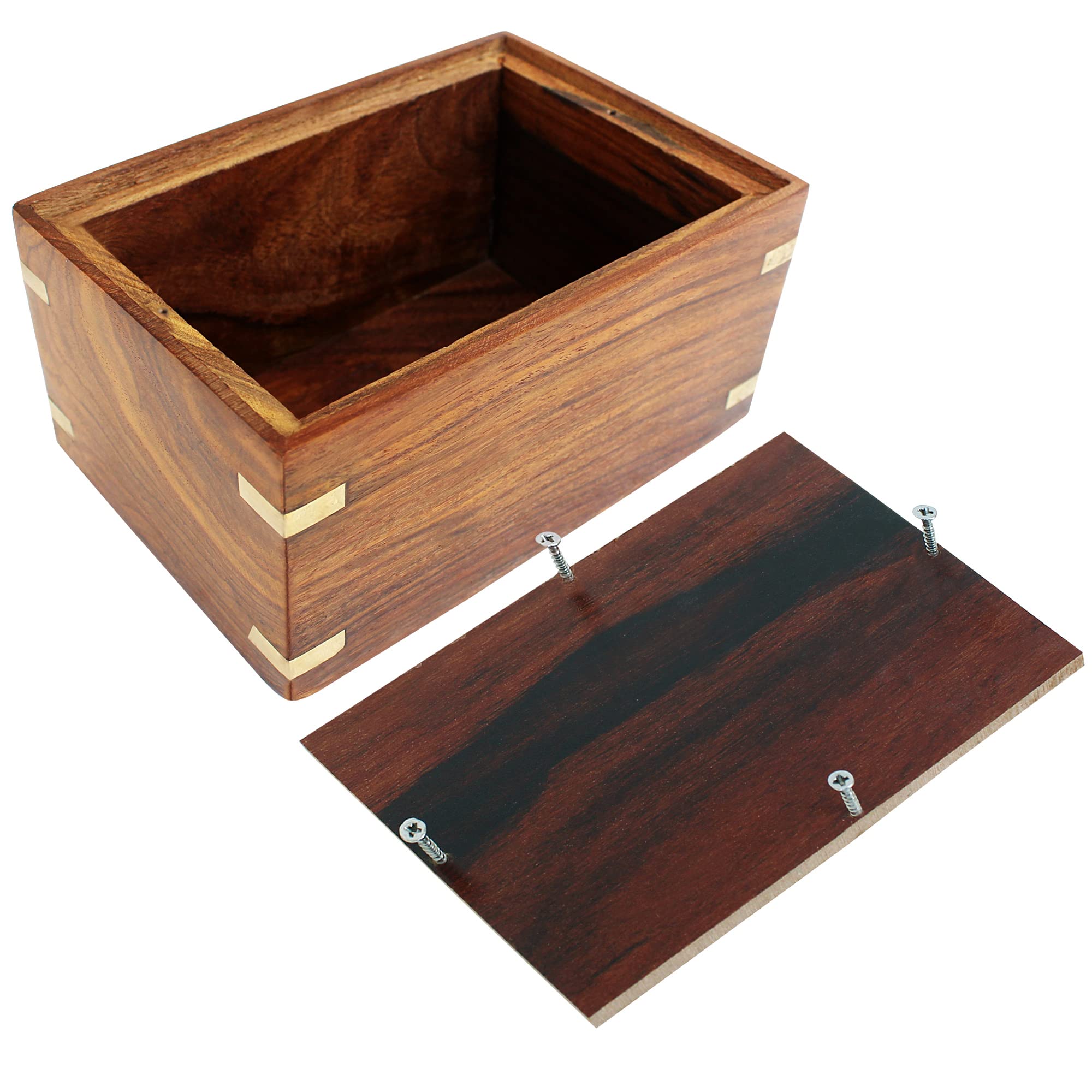 Iblay Rosewood Pet Urn Box placement-ready at home or office to honor memories.