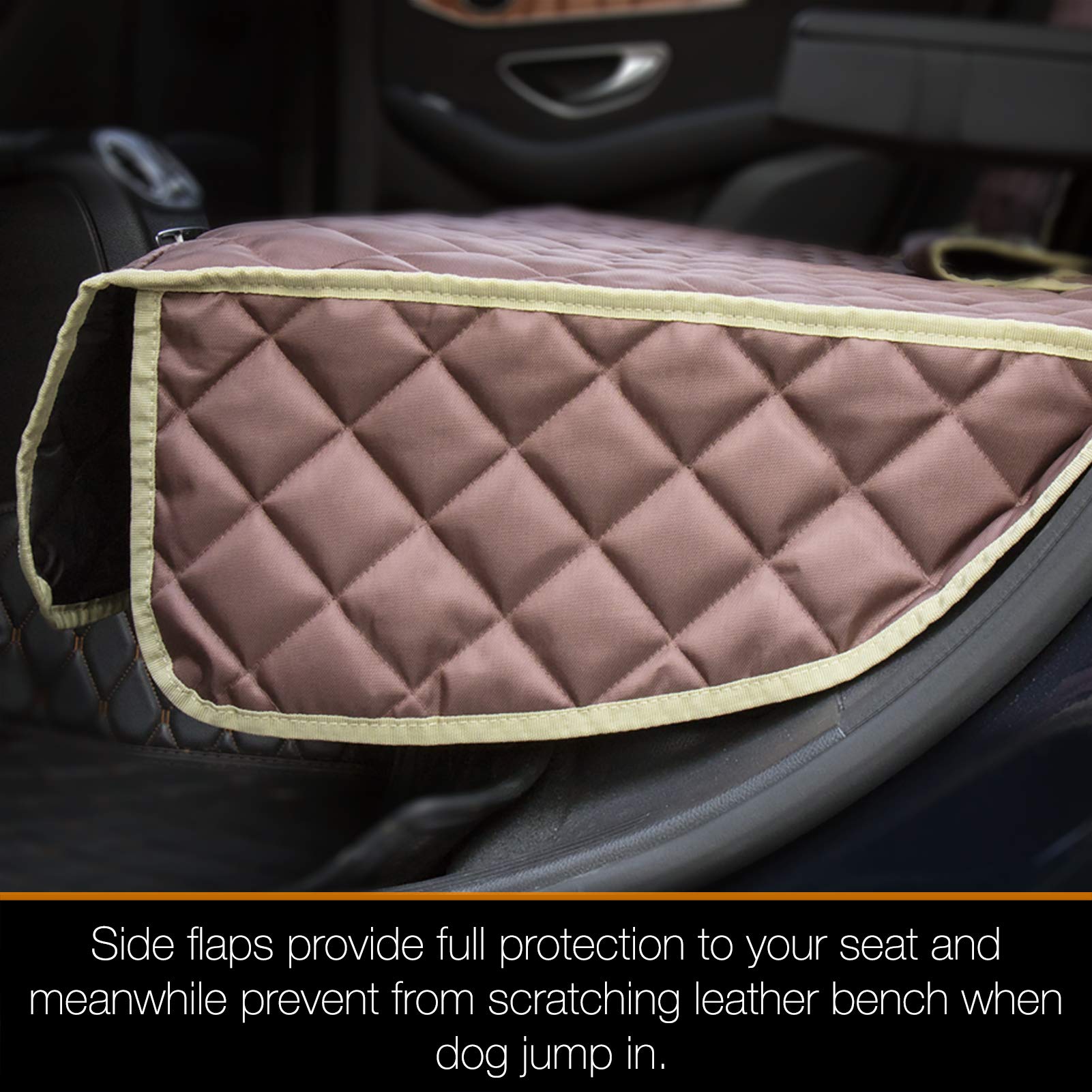 iBuddy car seat cover features armrest openings for continued comfort and access