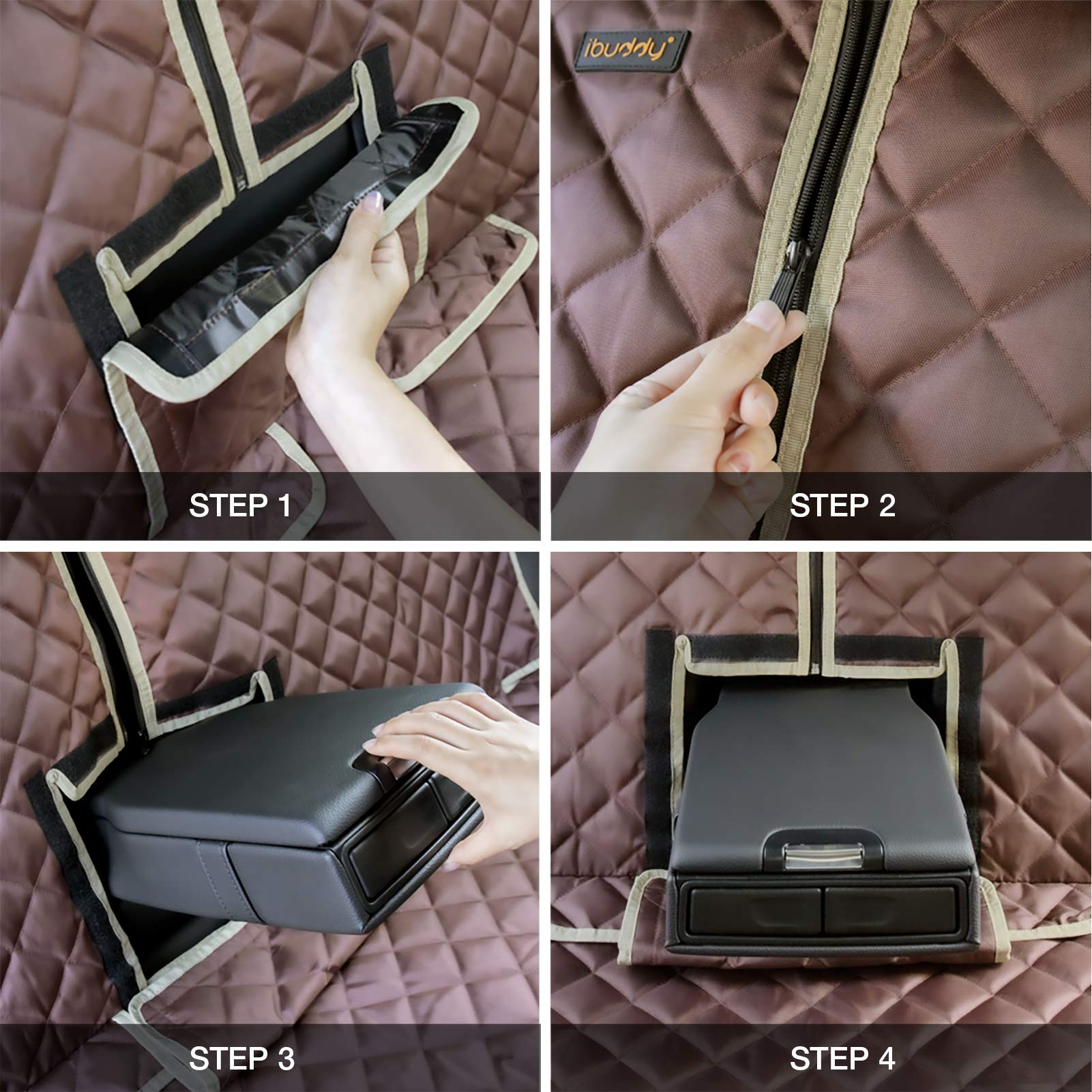 iBuddy easy-install with quick-release clips makes setup quick