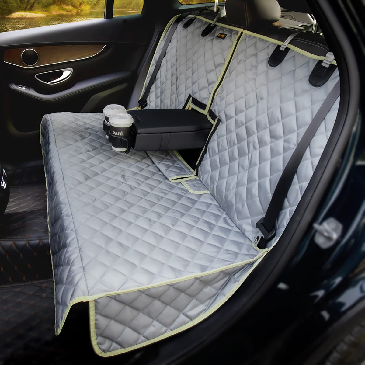 iBuddy car seat cover waterproof back seat provides full protection for muddy adventures