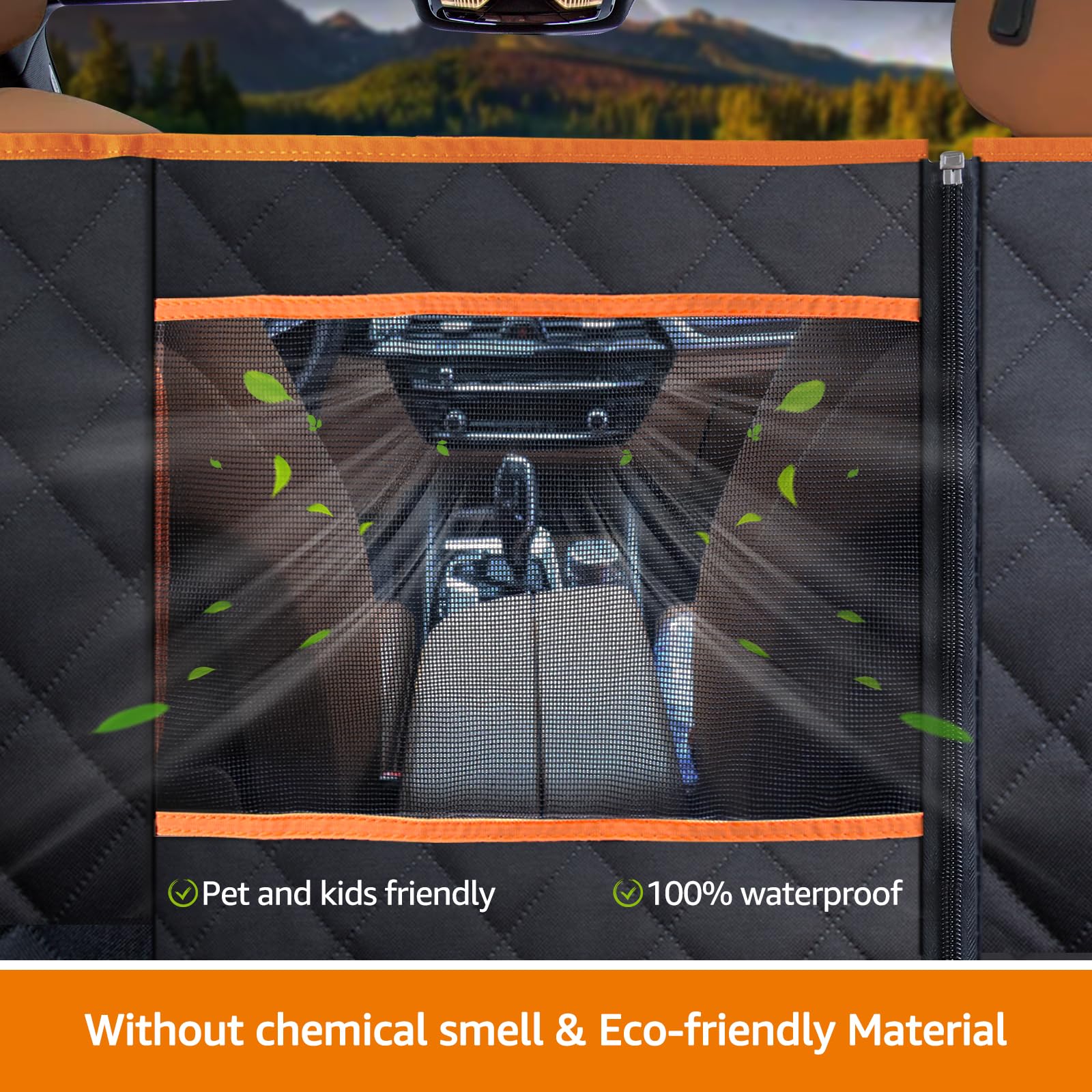 iBuddy dog seat cover fit-most-cars shows broad compatibility for sedans and SUVs