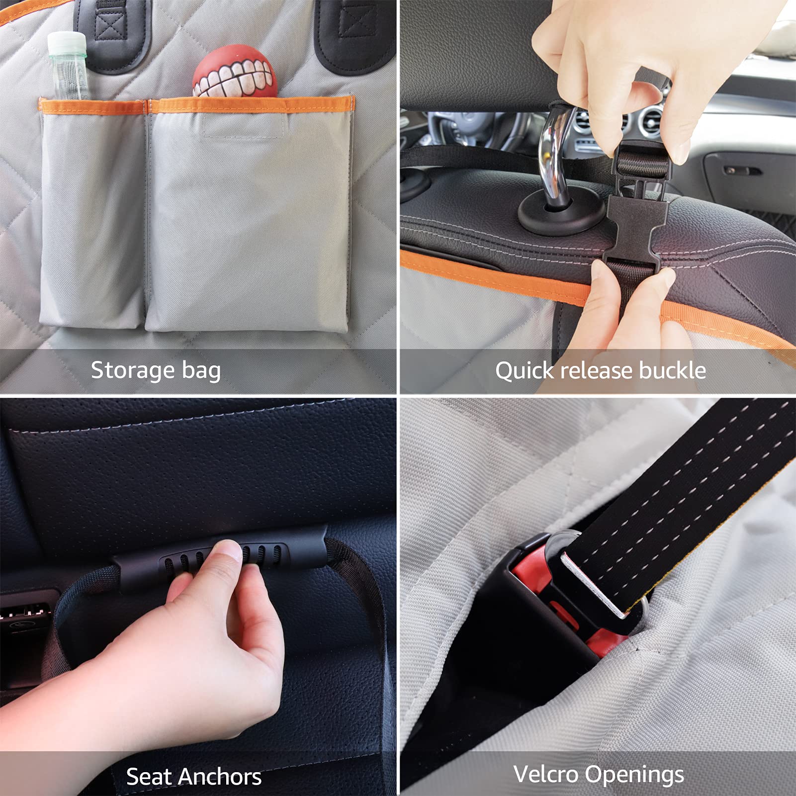 iBuddy dog seat cover fits most cars and Tesla models