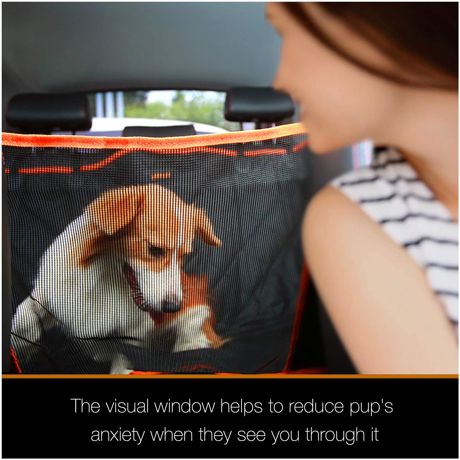 iBuddy seat cover side flaps provide guard against door scuffs during dog entry