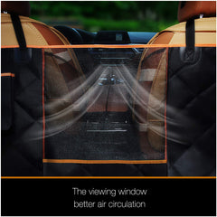 iBuddy seat cover mesh window enhances airflow and lets you monitor your dog