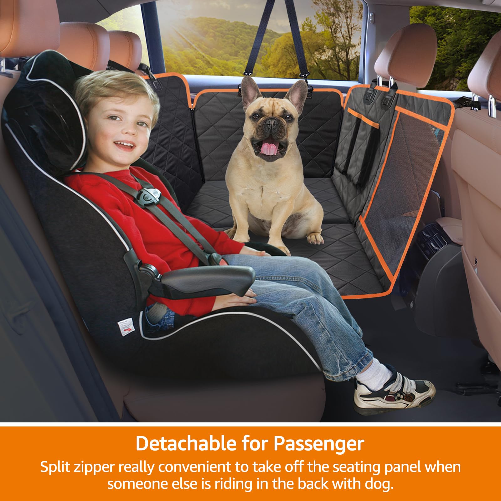 iBuddy dog seat cover waterproof-oxford keeps liquids and dirt off upholstery