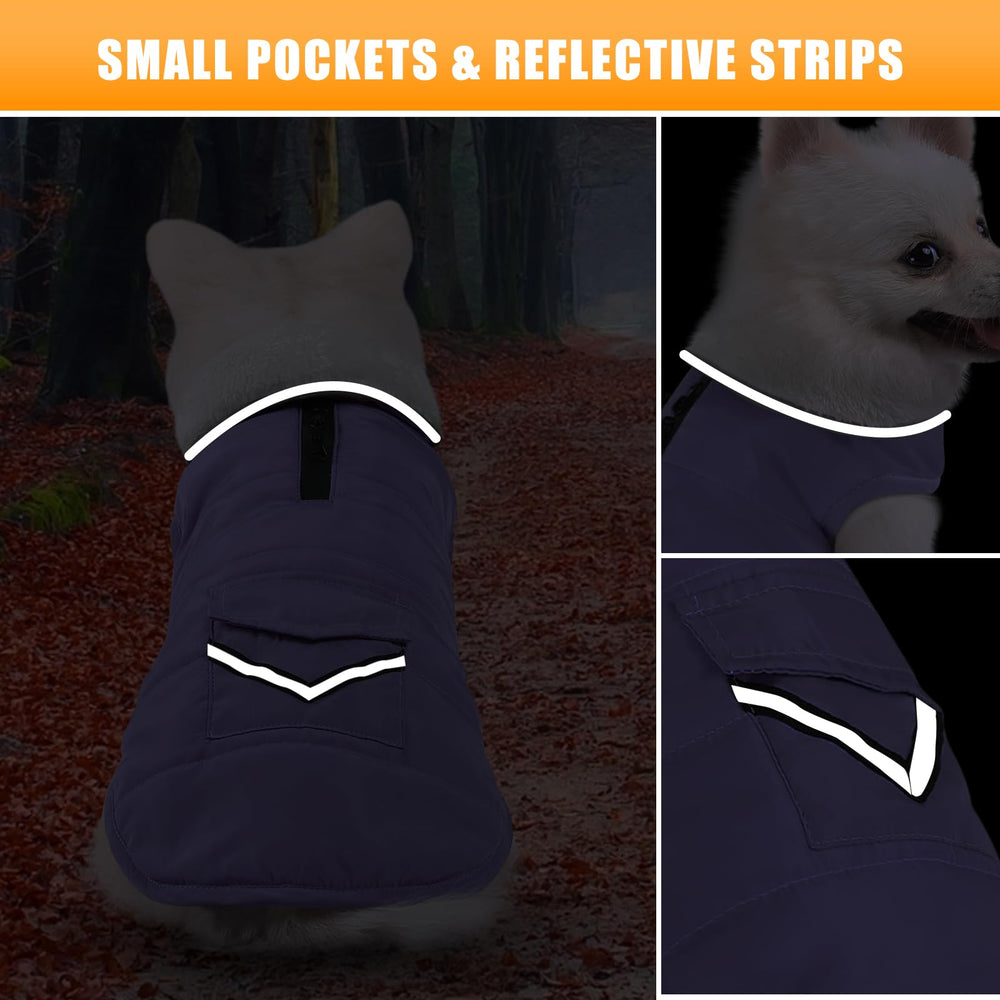 iBuddy dog winter coat fleece lining close-up for warmth and comfort