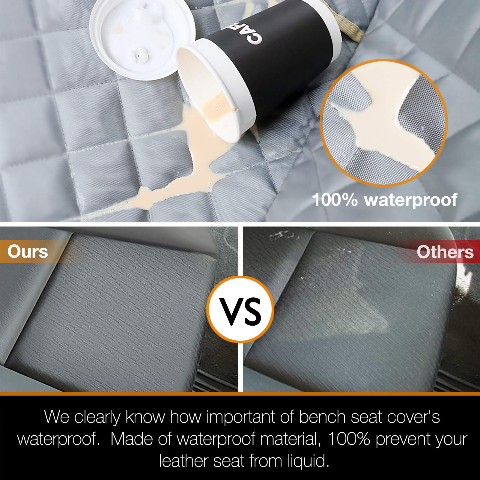 iBuddy nonslip-bottom truck seat cover provides secure grip for passengers