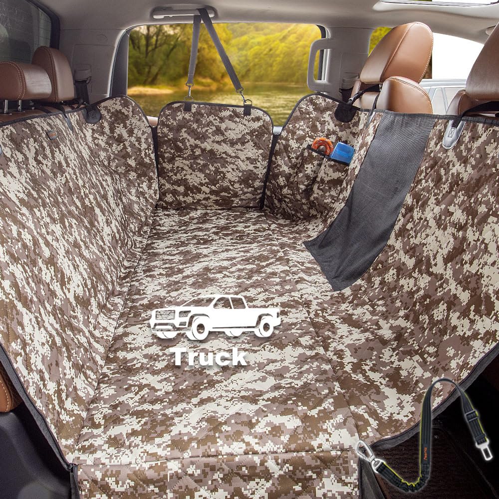 ibuddy truck seat cover-dog hair-protection keeps interior clean on road trips