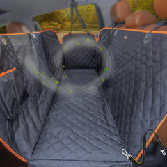 iBuddy truck seat cover for dogs waterproof protects seats from spills and accidents.
