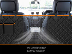 iBuddy XXL dog seat cover mesh window for airflow and visibility