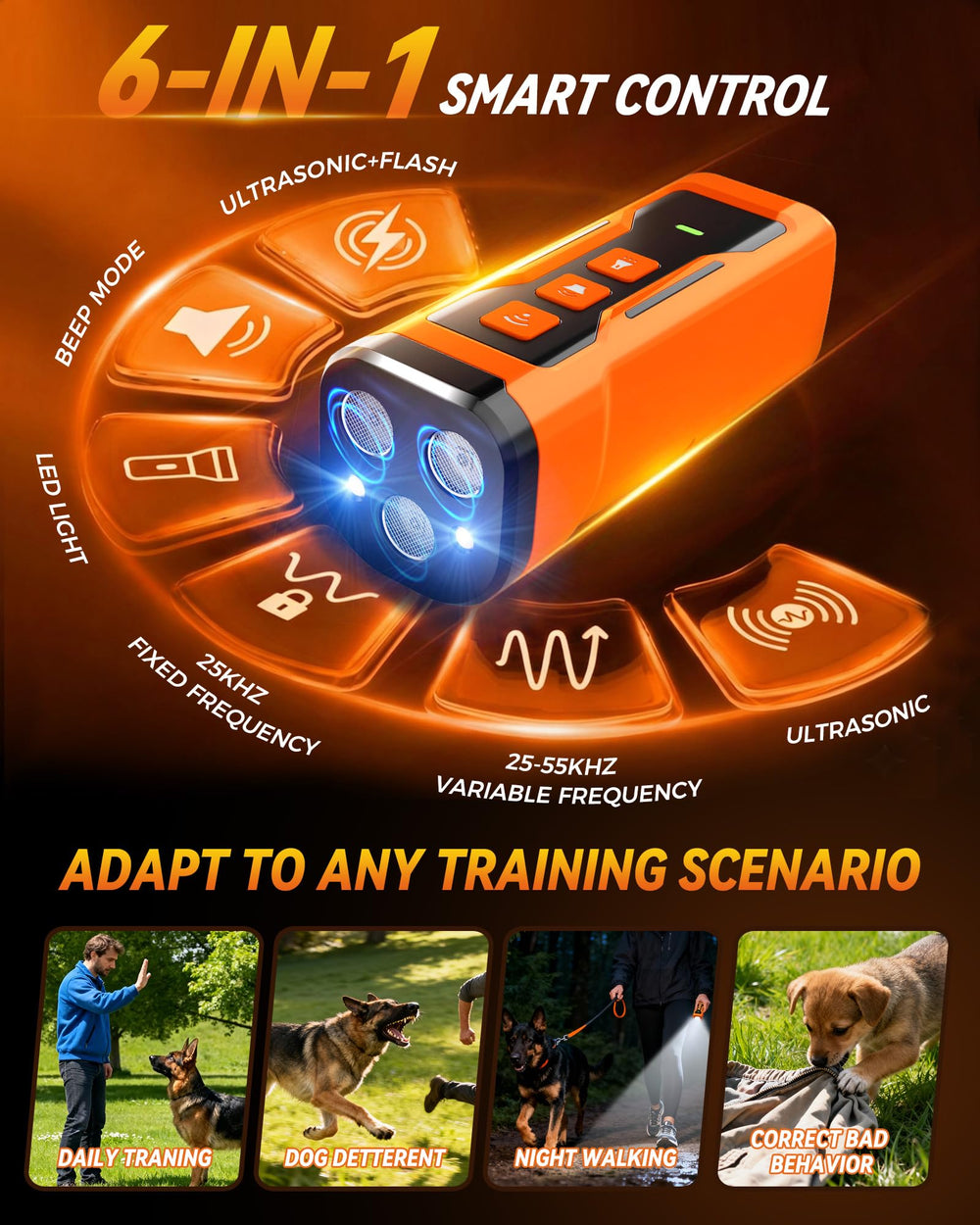 iBurr X3Pro 33-foot range enables training awareness in yards, parks, and walks
