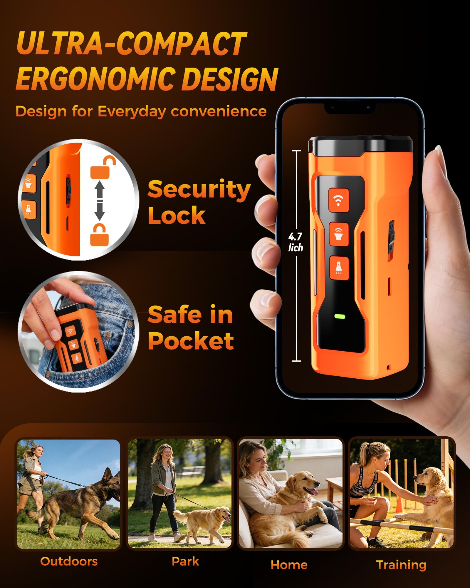 iBurr X3Pro compact, portable design fits pockets or bags for on-the-go use