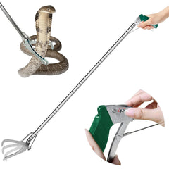 IC ICLOVER 47-inch snake tongs with extended grip for safe handling
