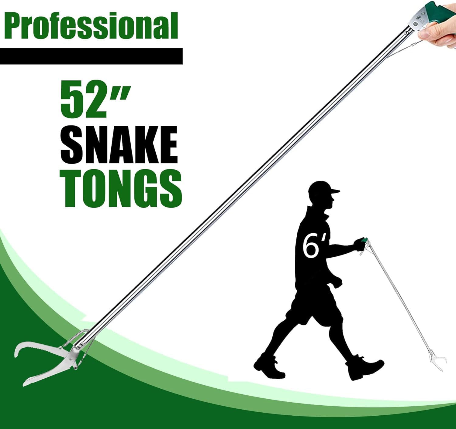IC ICLOVER non slip handle provides secure grip during reptile captures
