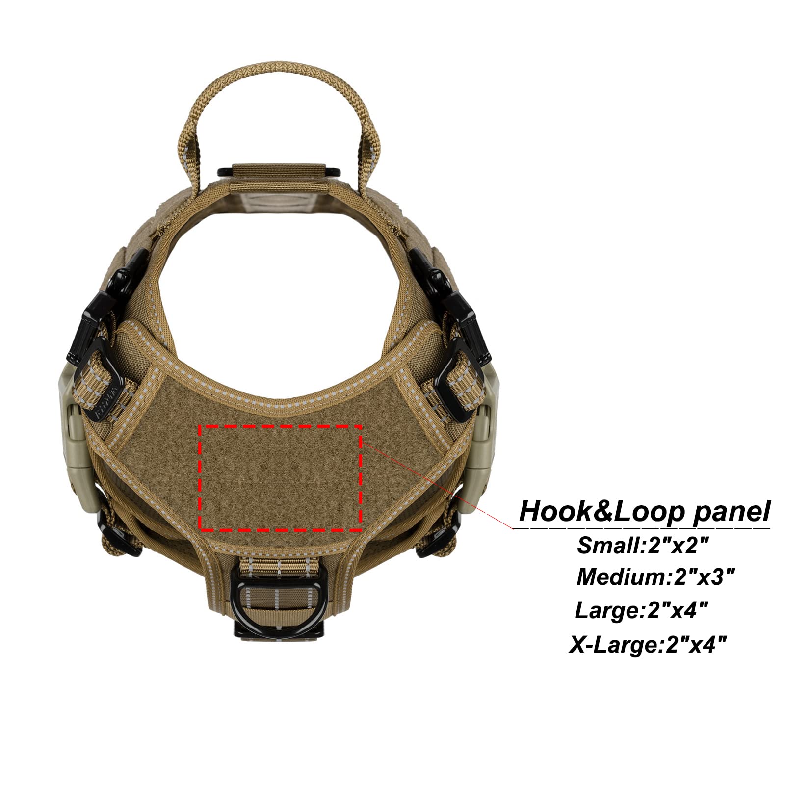 ICEFANG GN1 dual metal buckles provide secure harnessing for strong dogs.