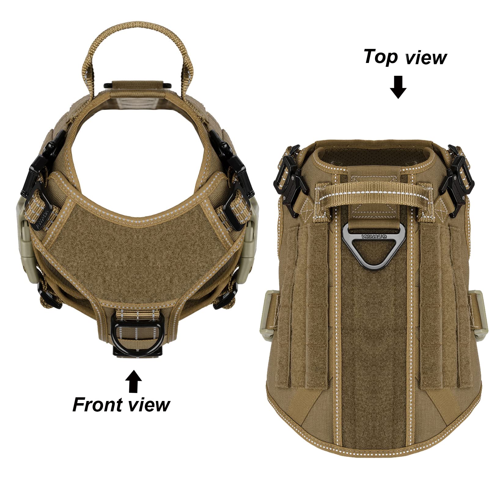 ICEFANG GN1 front no-pull clip helps redirect a pulling dog during training.