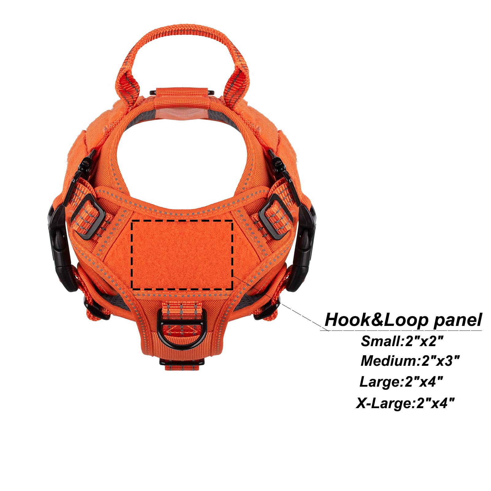 Icefang GN1 MOLLE attachment area for gear like pouches.