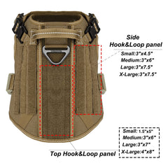 ICEFANG GN1 MOLLE patches allow attaching pouches for on-the-go gear.