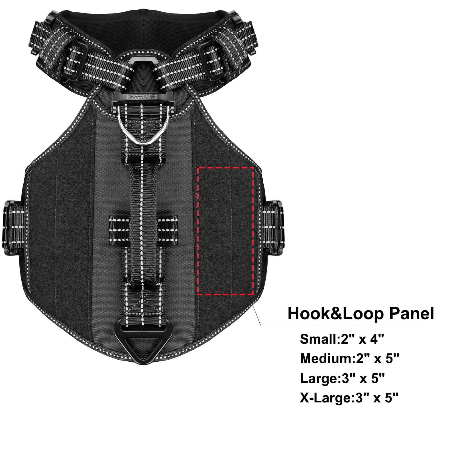ICEFANG GN8 harness back view highlighting the Y-shaped chestplate