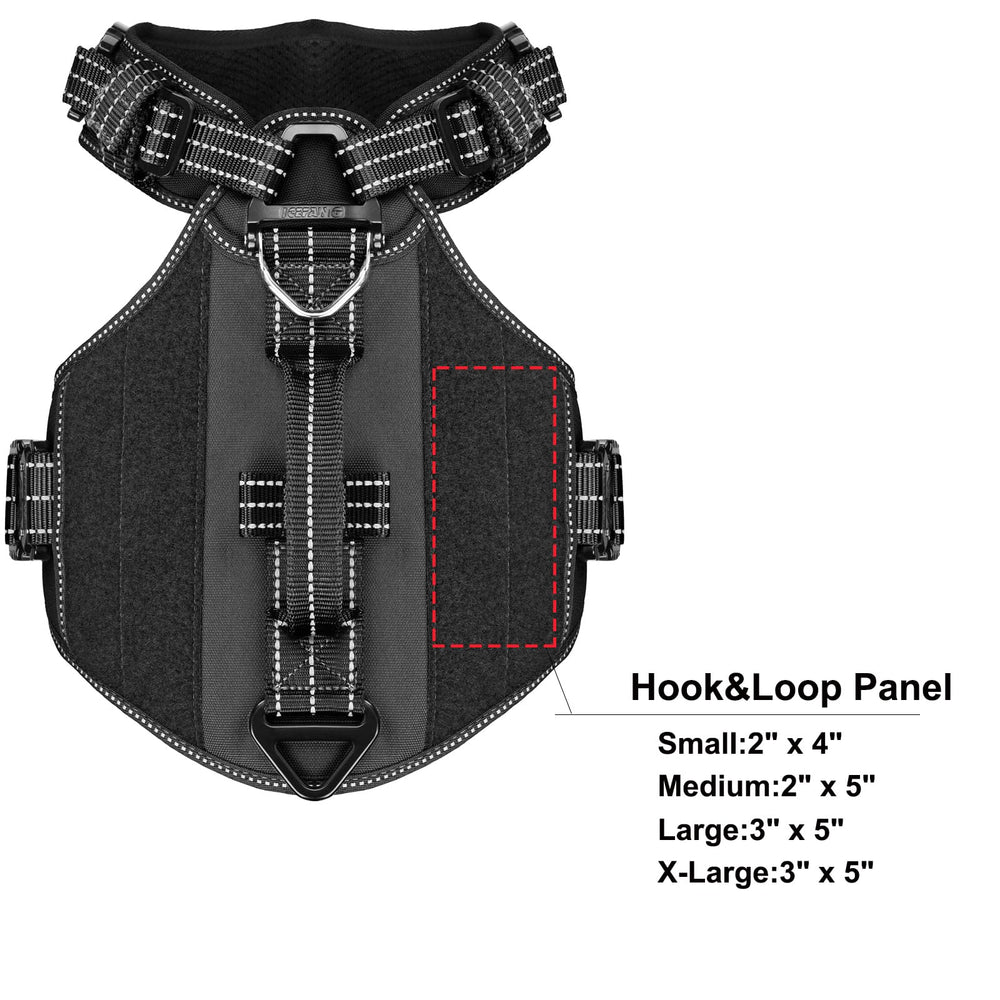 ICEFANG GN8 harness back view highlighting the Y-shaped chestplate