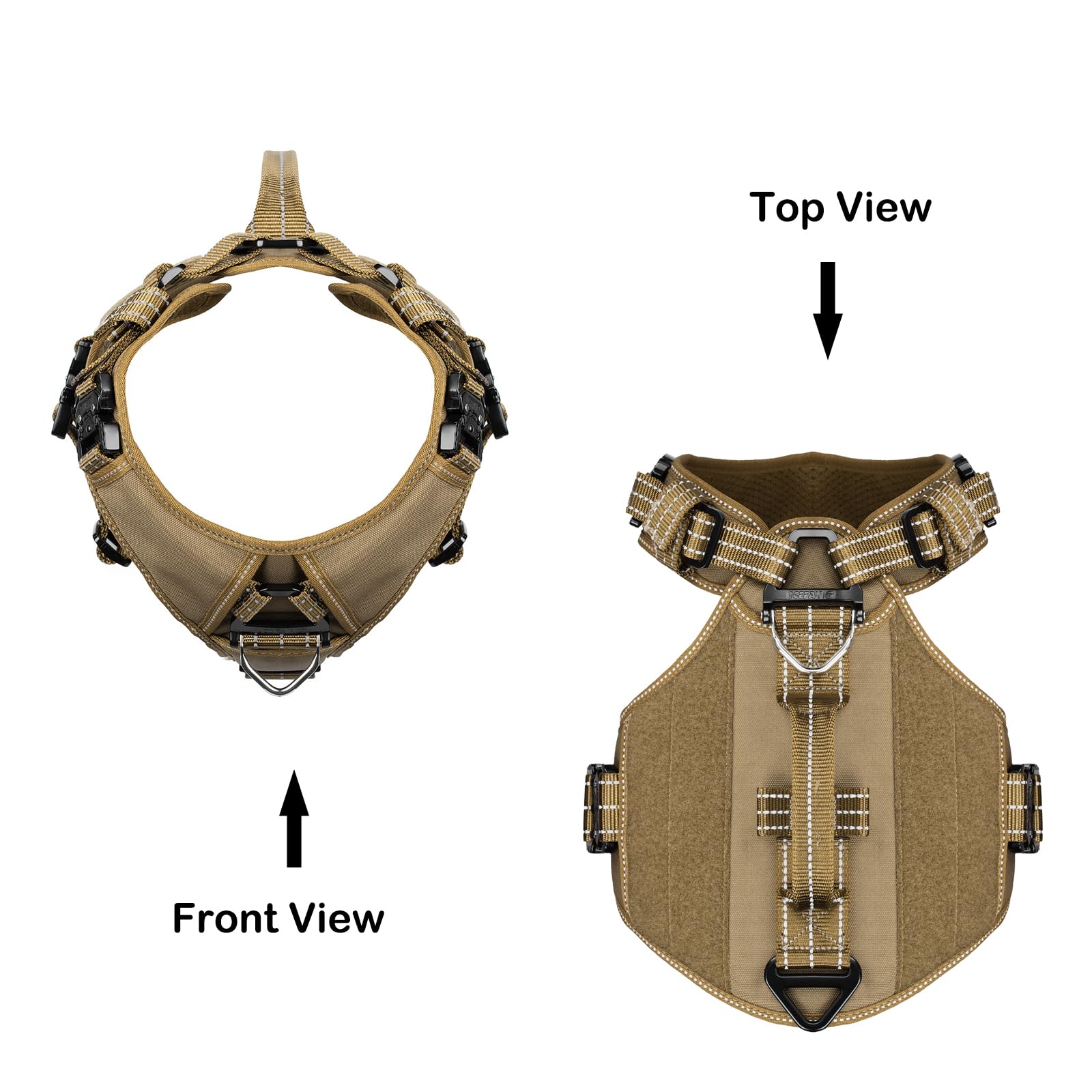 ICEFANG GN8 adjustable-points illustrate five-fit customization for a snug, stable harness.