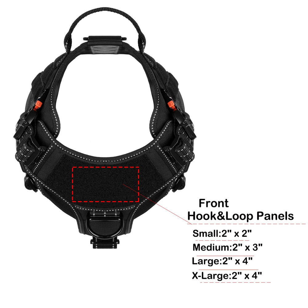 ICEFANG size chart close-up helps achieve accurate medium fit for comfort.